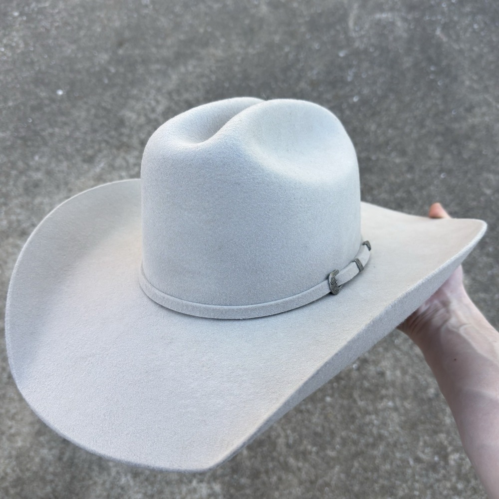 Vintage 90s Twister 2X Wool Silver Belly Western Cowboy Hat 7 3/8 T71010277